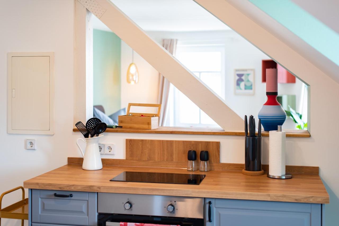 Bauhaus Apartment - Netflix, Nespresso, Zentral, Messe Chemnitz Eksteriør billede