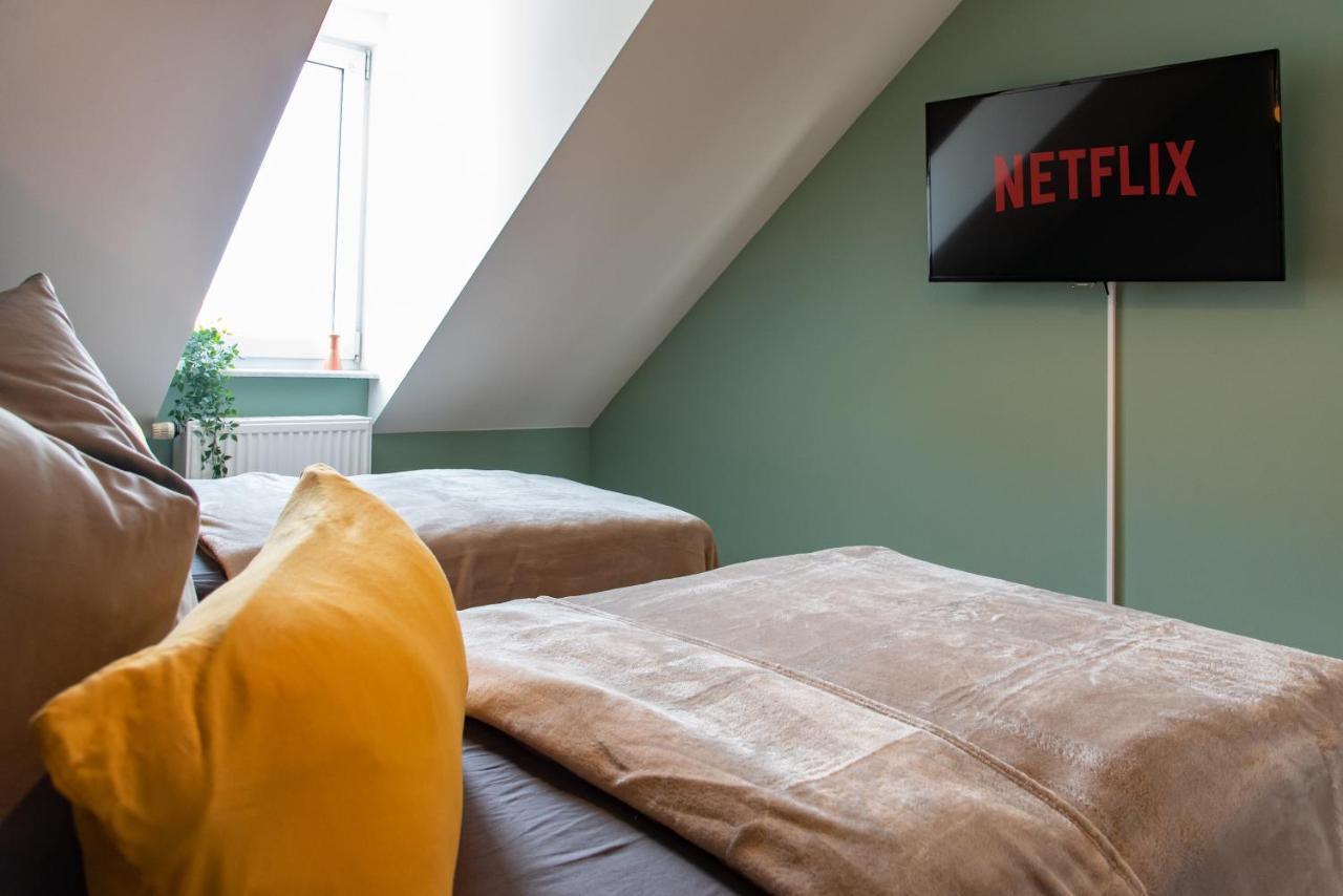 Bauhaus Apartment - Netflix, Nespresso, Zentral, Messe Chemnitz Eksteriør billede