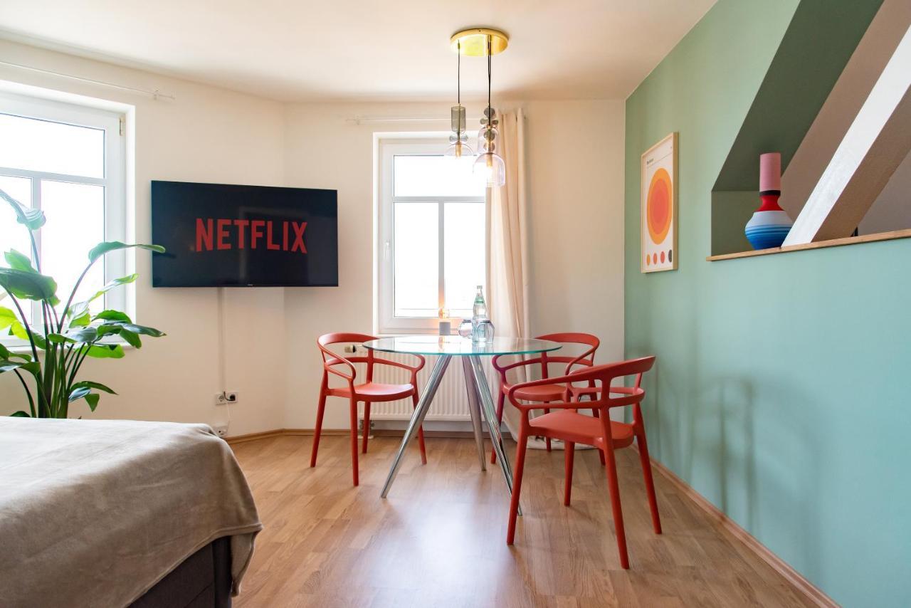 Bauhaus Apartment - Netflix, Nespresso, Zentral, Messe Chemnitz Eksteriør billede